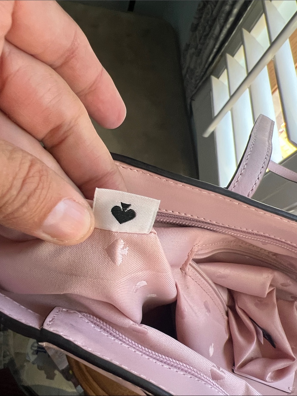 Kate Spade, Large, blush pink leather tote, EUC - Picture 12 of 13